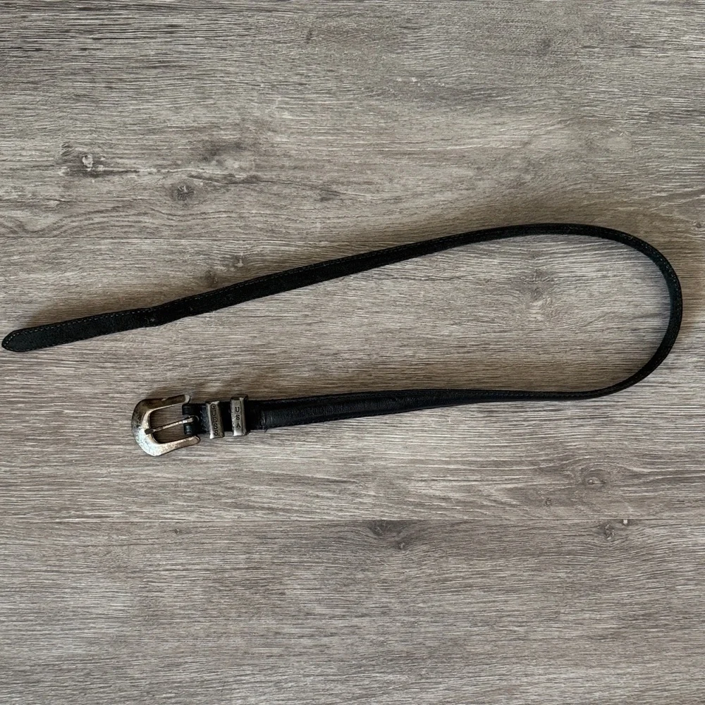 Guess Black Belt with Silver Accents